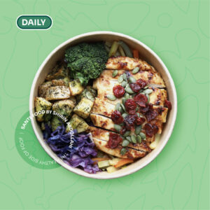 مرغ گریل با سبزیجات و سیب‌زمینی