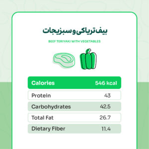Alternative view of بیف تریاکی و سبزیجات