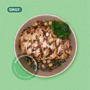 نخودکینوا با مرغ گریل