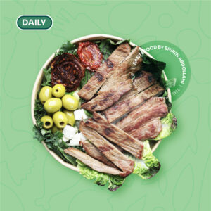 سالاد استیک راسته گوساله